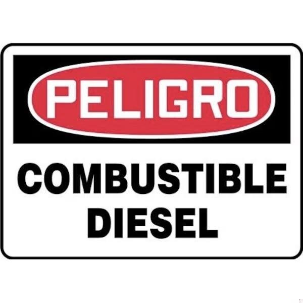 Accuform OSHA DANGER Safety Sign DIESEL FUEL SHMCHL211VP - main